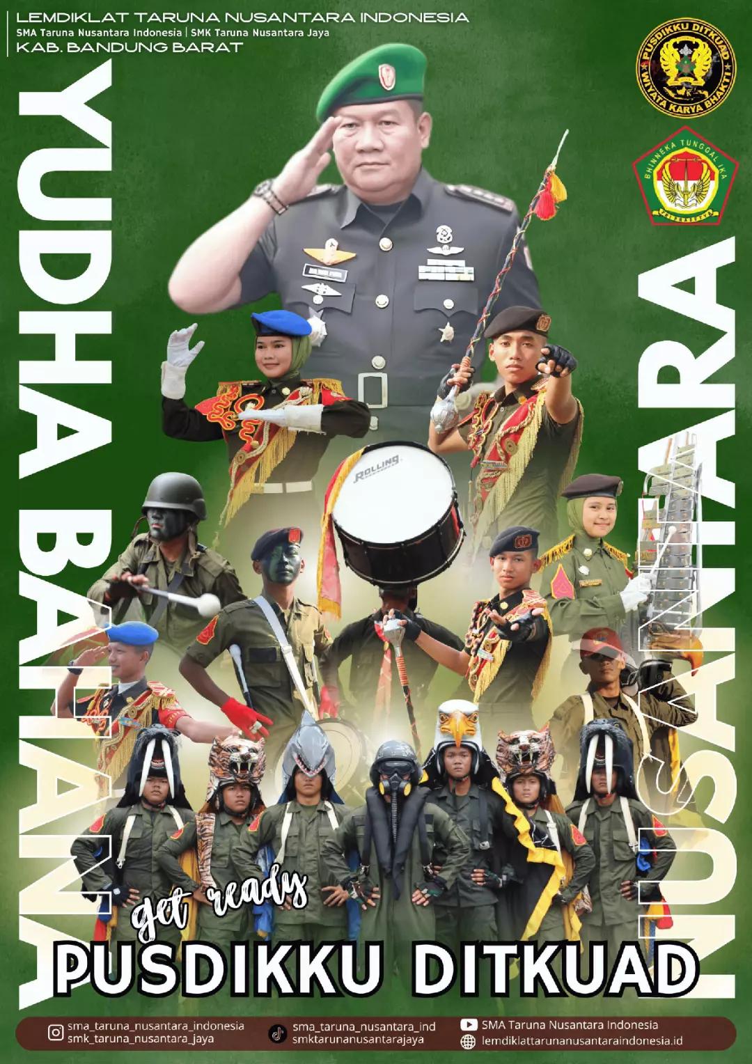 KEGIATAN DRUM BAND DI PUSDIKKU TNI AD