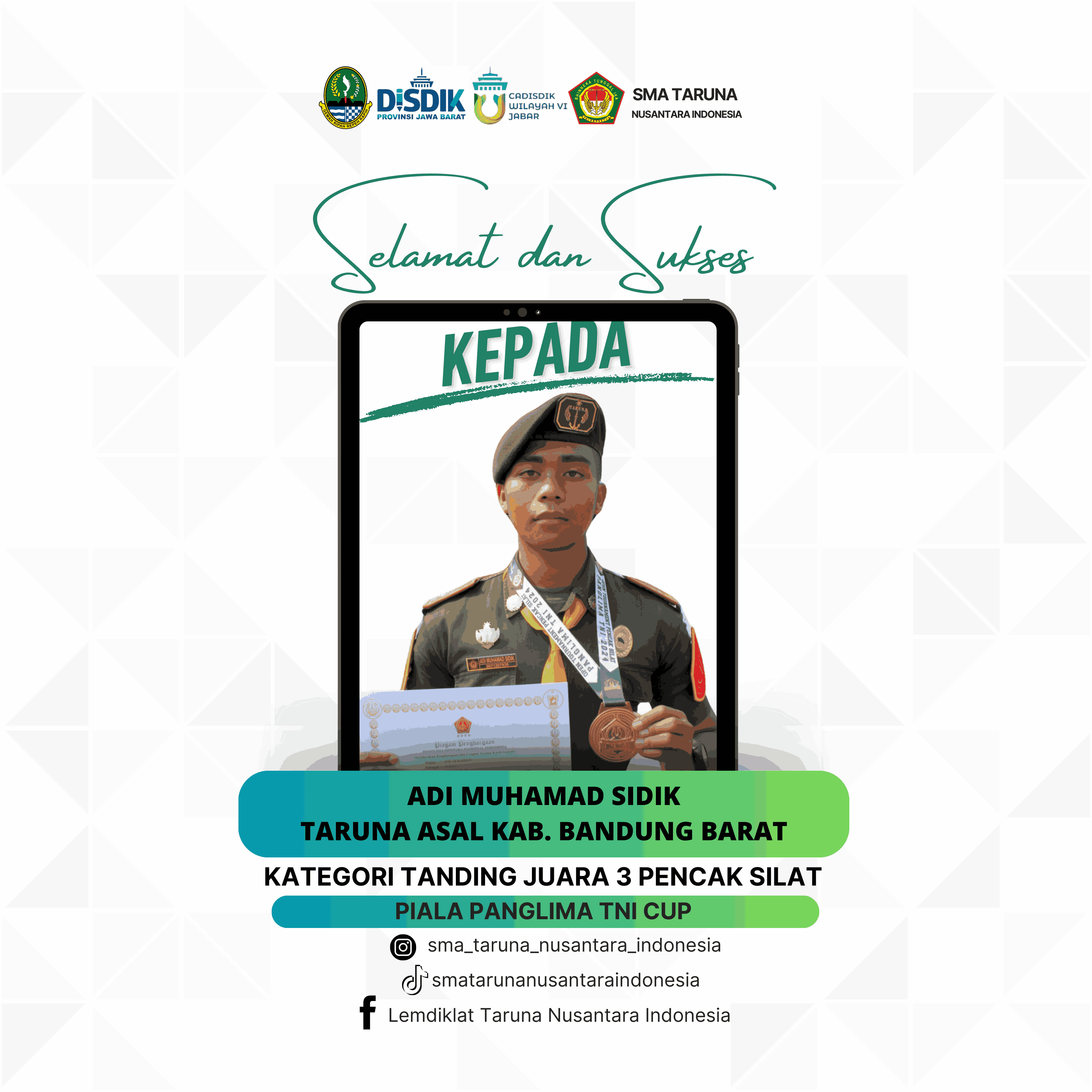 MENDALI PERUNGGU PIALA PANGLIMA TNI